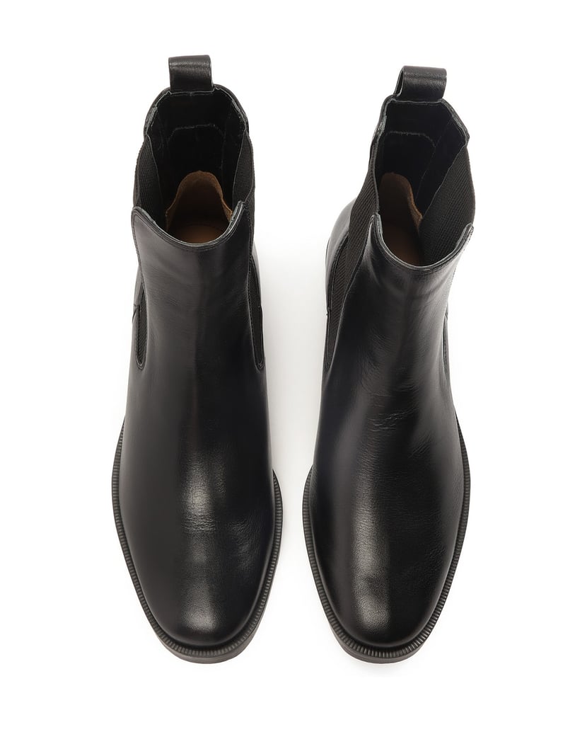 Kazar-Schwarze-Chelsea-Stiefel-aus-Leder-schwarz