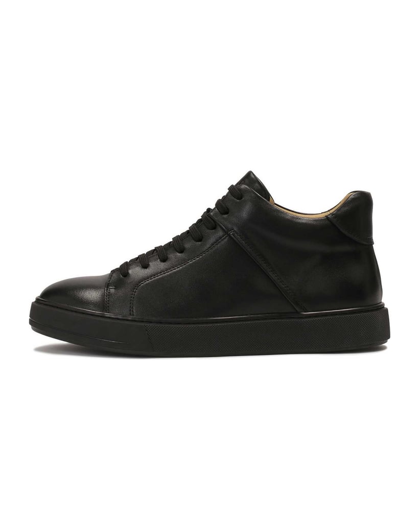 Kazar-Minimalistische-Herren-Sneakers-aus-Glattleder-schwarz