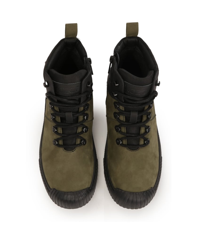 Kazar-Stiefel-aus-Kombinationsmaterial-oliv