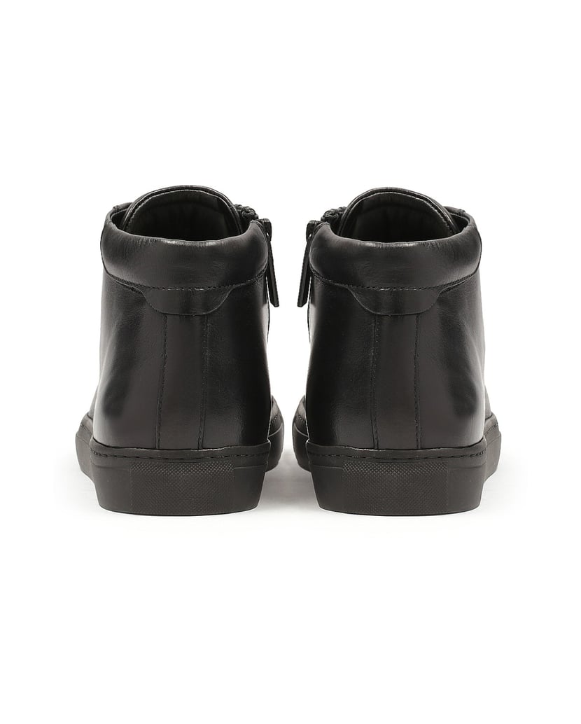 Kazar-Minimalistische-Herren-Sneaker-mit-Knöchelschaft-schwarz