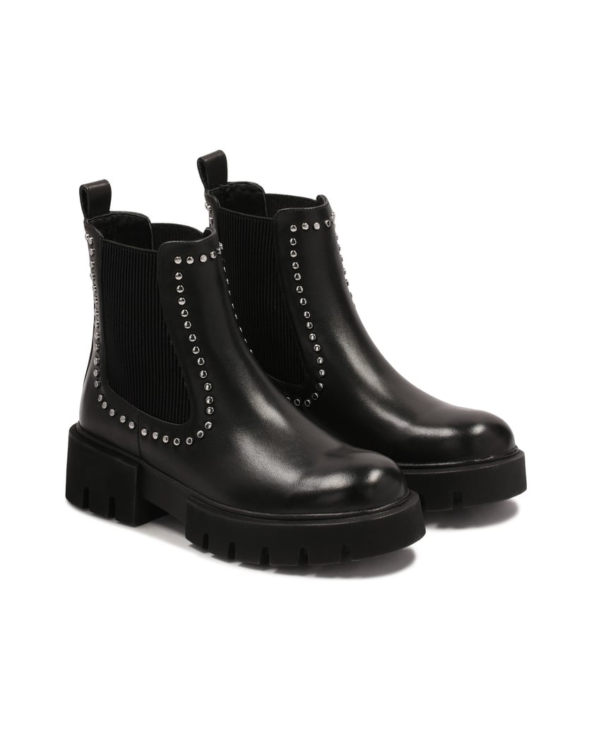 Kazar-Vernietete-Chelsea-Stiefel-mit-dicker-Sohle-schwarz