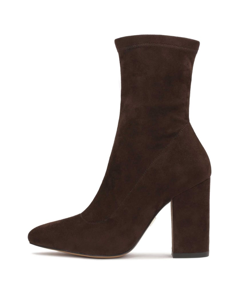 Kazar-Dunkelbraune-Stoffstiefel-mit-einem-Pfosten-dunkelbraun