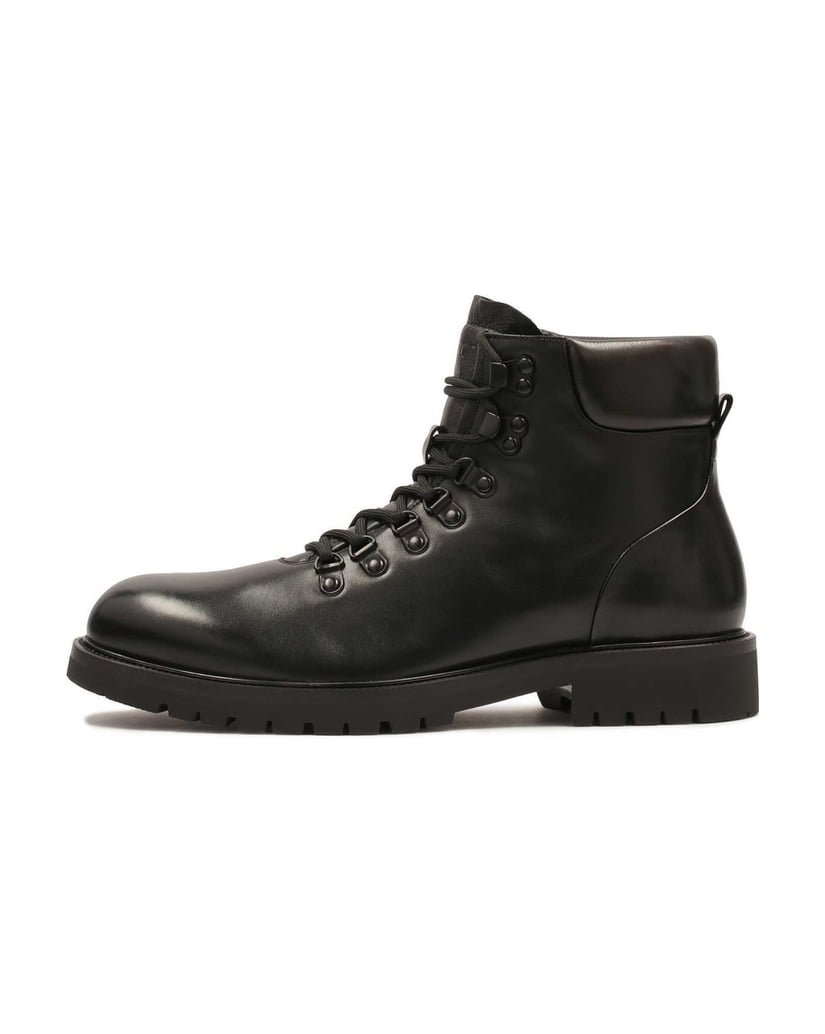 Kazar-Schwarze-Stiefel-mit-Metallschlaufen-schwarz