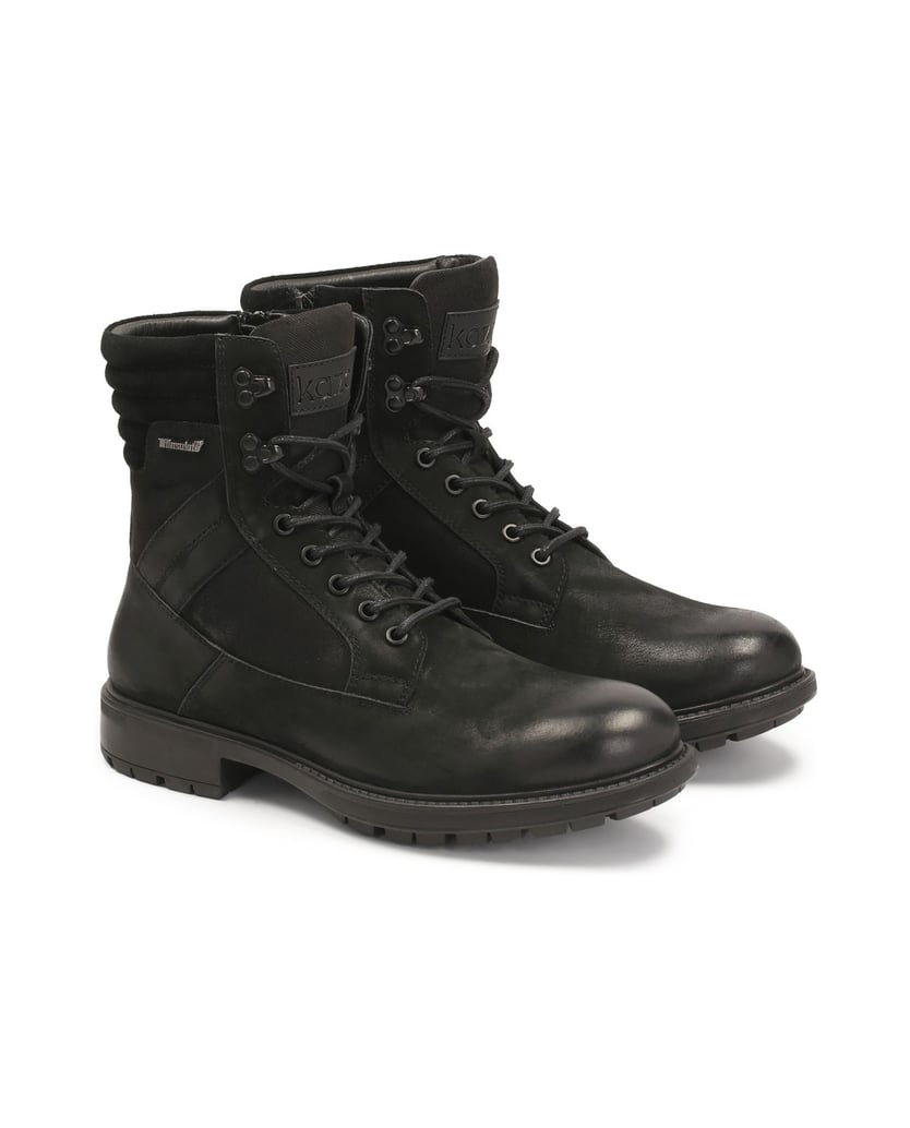 Kazar-Hohe-Stiefel-aus-Wildleder-und-Nubuk-schwarz