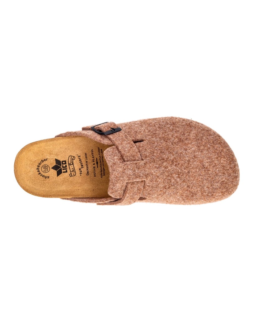 Lico-Pantolette-Bioline-Clog-Nature-braun