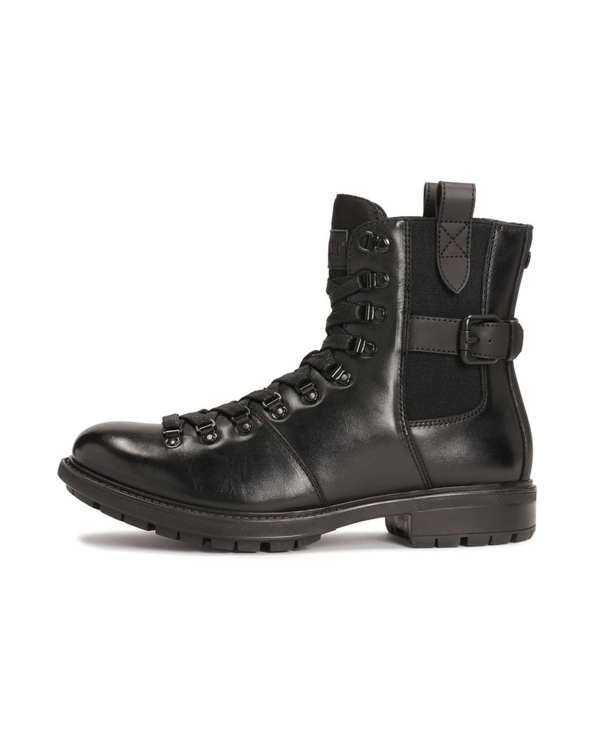 Kazar-Schnürstiefel-aus-Leder-für-Männer-schwarz