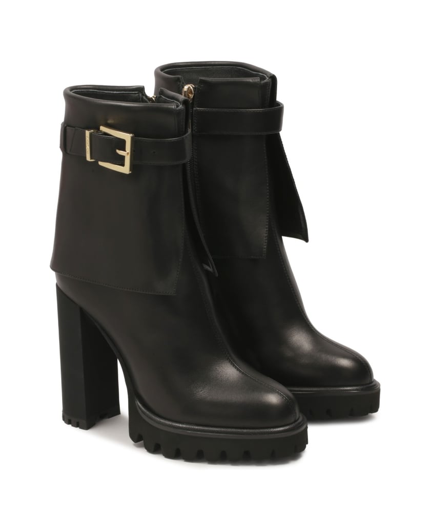 Kazar-Schwarze-Lederstiefel-mit-umgeschlagenem-Schaft-schwarz
