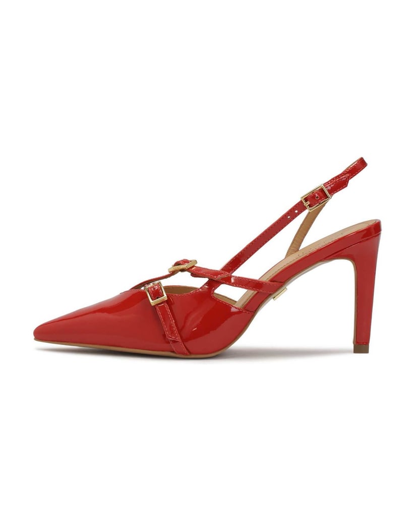 Kazar-Rote-Slingback-Pumps-aus-Lackleder-rot