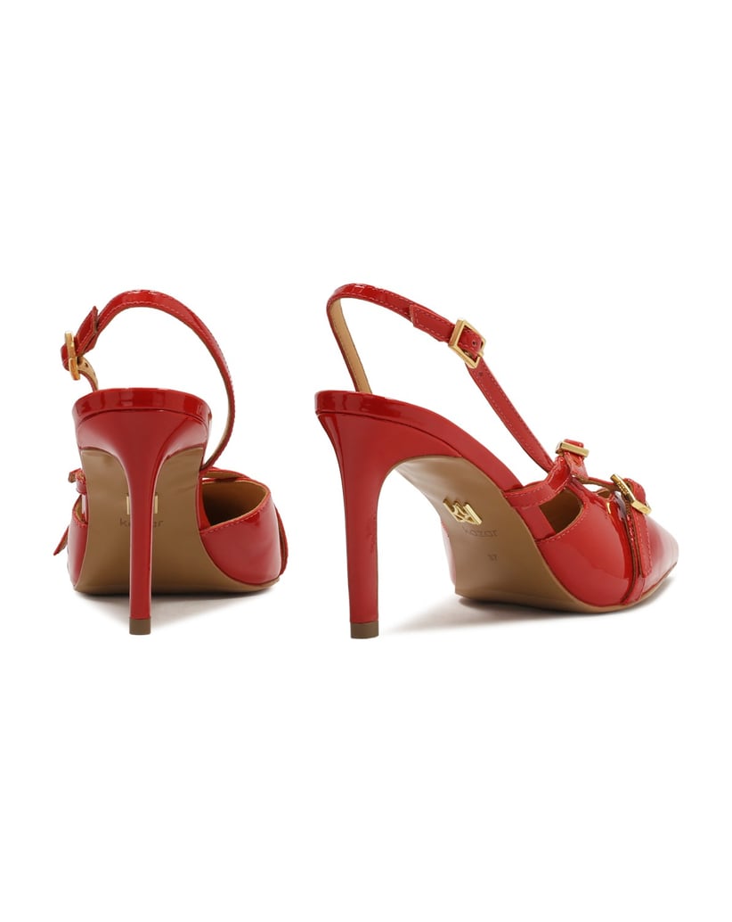 Kazar-Rote-Slingback-Pumps-aus-Lackleder-rot