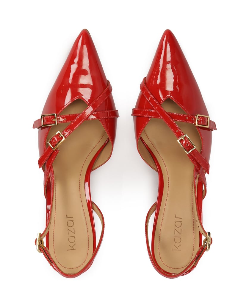 Kazar-Rote-Slingback-Pumps-aus-Lackleder-rot
