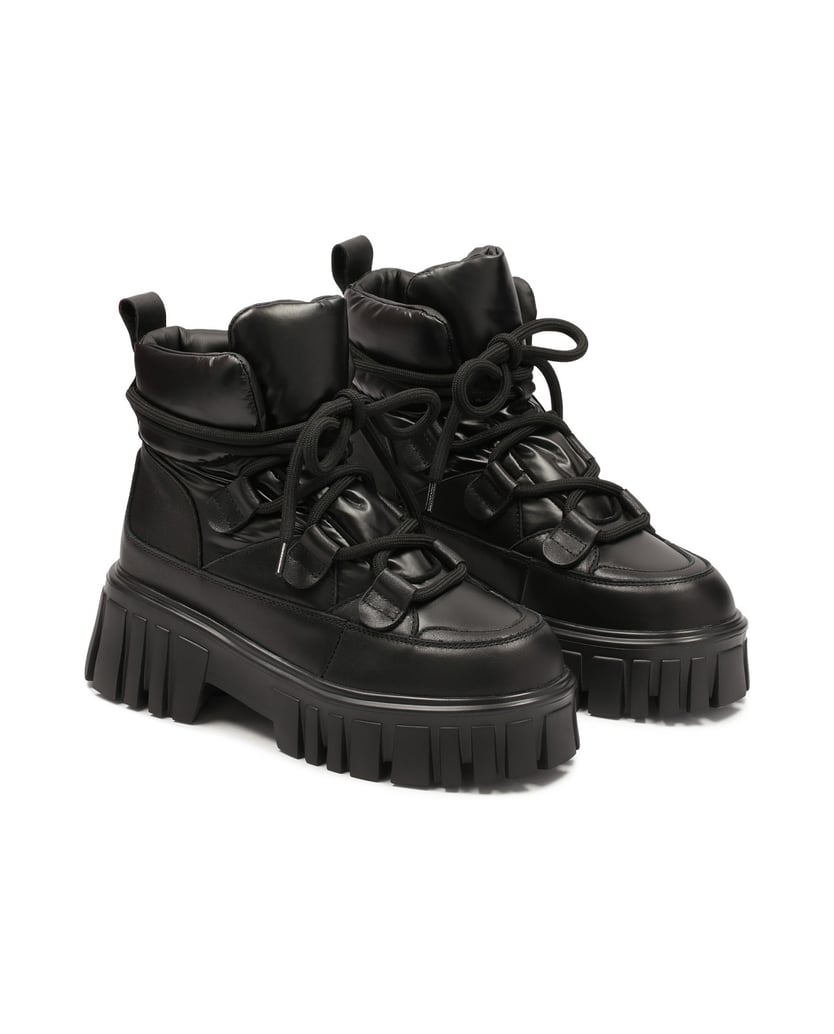 Kazar-Schwarze-Stiefel-mit-massiver-Sohle-und-weichem-Schaft-schwarz