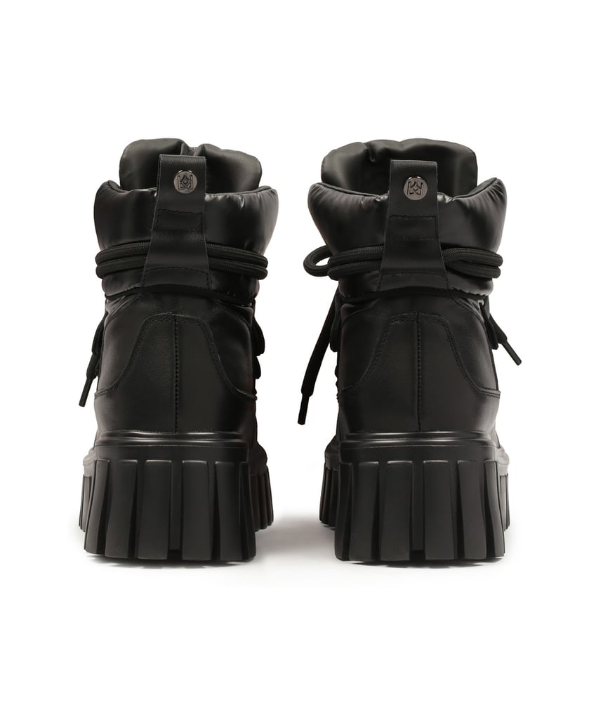 Kazar-Schwarze-Stiefel-mit-massiver-Sohle-und-weichem-Schaft-schwarz