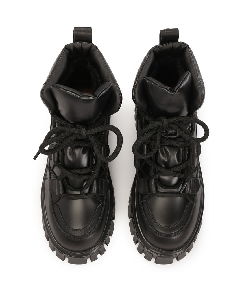 Kazar-Schwarze-Stiefel-mit-massiver-Sohle-und-weichem-Schaft-schwarz