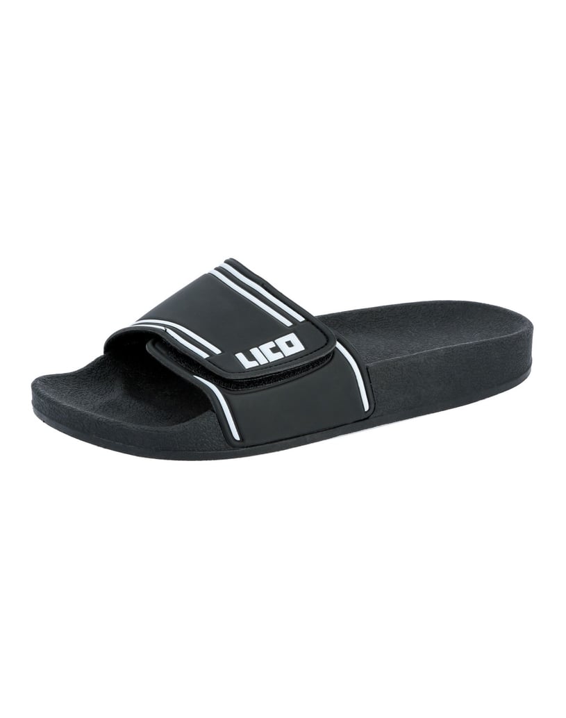Lico-Badepantolette-Coast-V-schwarz