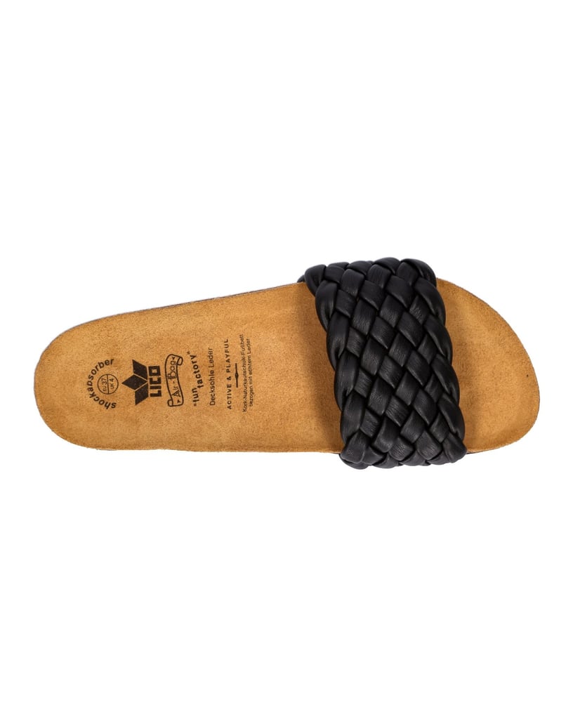 Lico-Pantolette-Bioline-Plait-schwarz