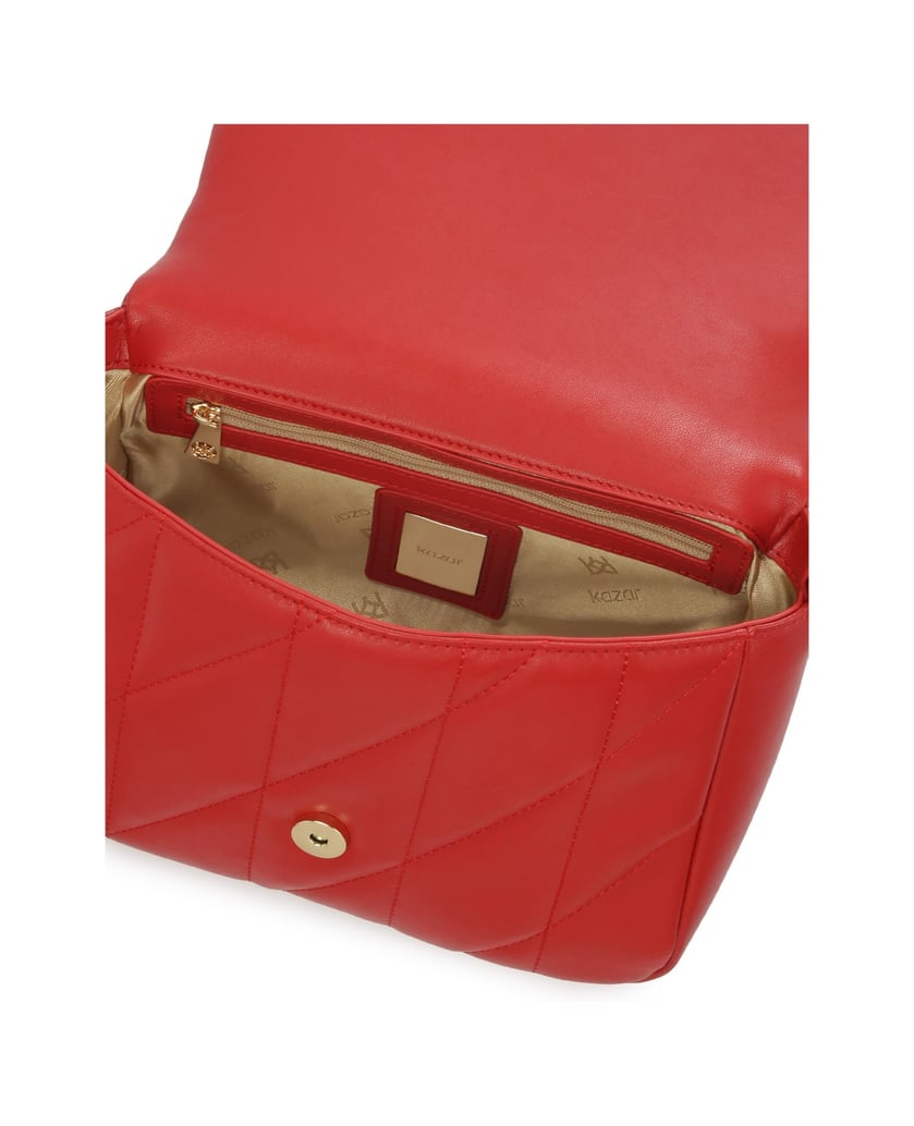 Kazar-Rote-Gürtelhandtasche-mit-abnehmbarem-Portemonnaie-rot