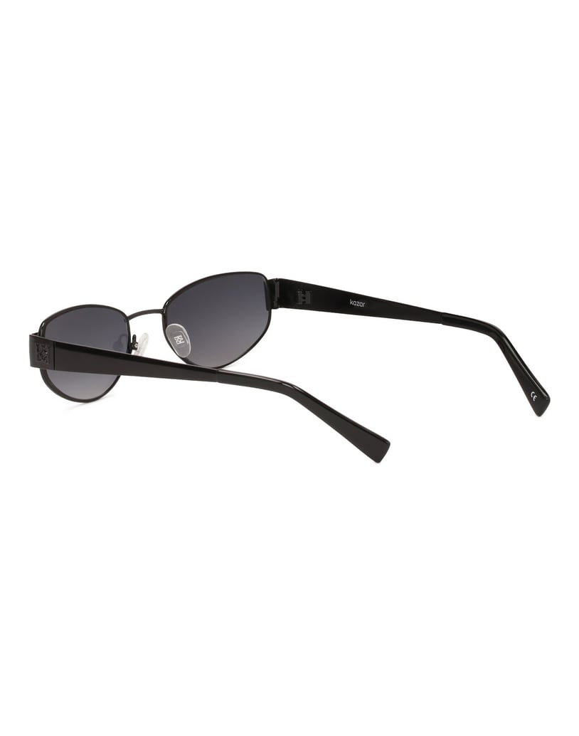 Kazar-Schwarze-Brille-mit-Metallgestell-schwarz