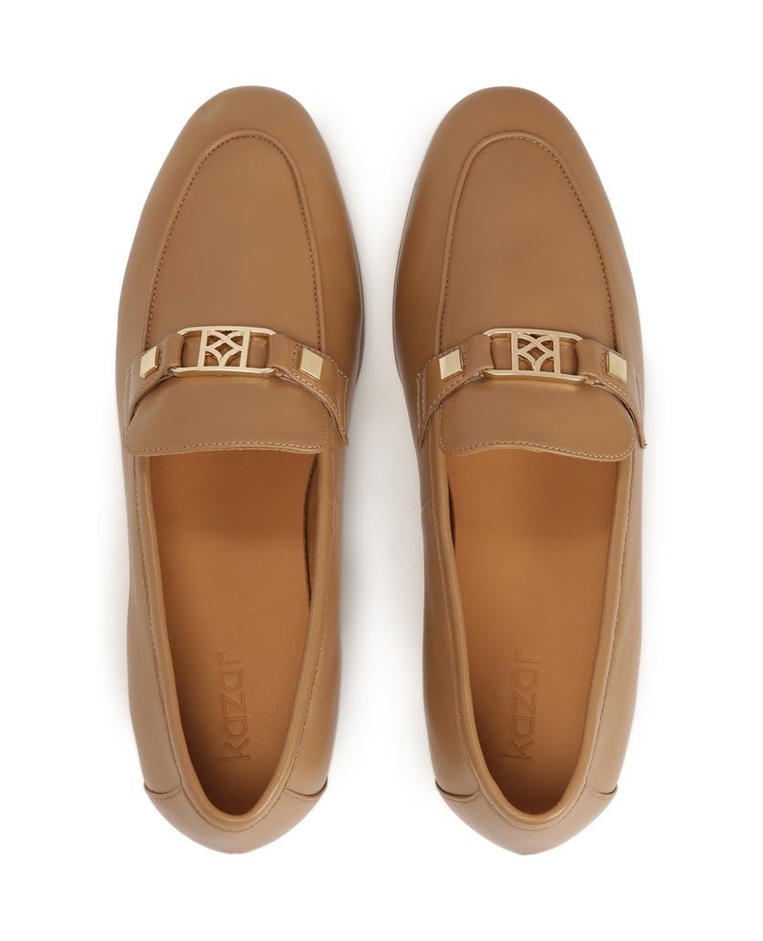 Kazar-Hellbraune-Leder-Slipper-für-Frauen-camel