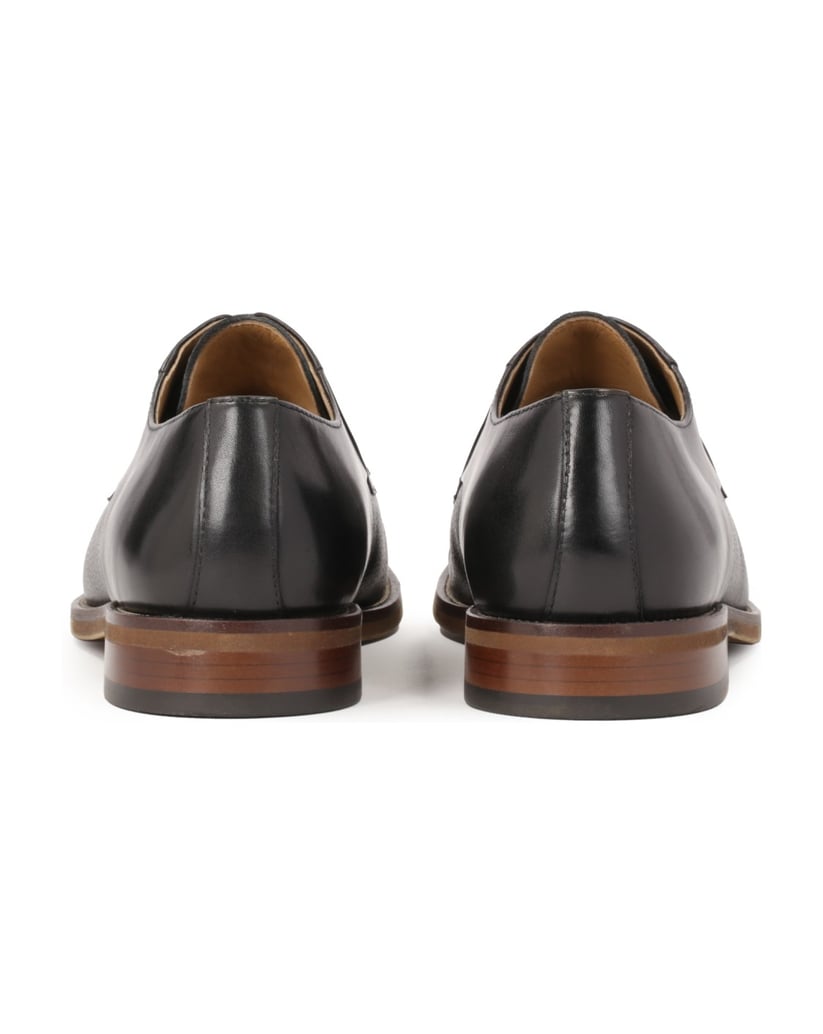 Kazar-Klassische-schwarze-Schuhe-mit-brauner-Sohle