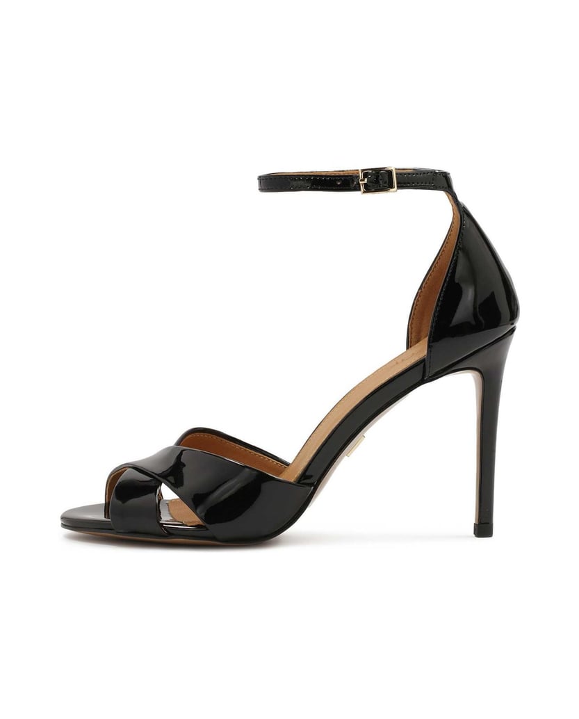 Kazar-Hochhackige-Sandalen-aus-Lackleder-schwarz