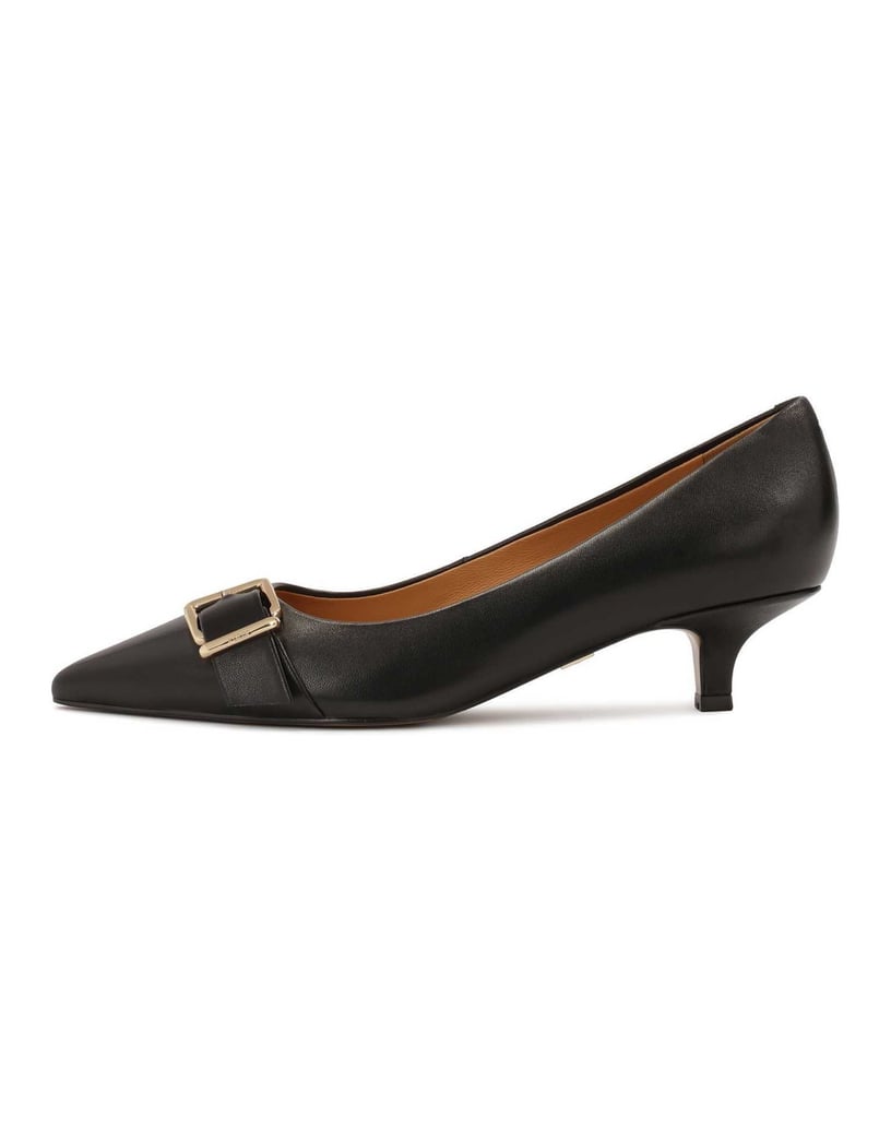 Kazar-Lederpumps-mit-Kitten-Heels-schwarz