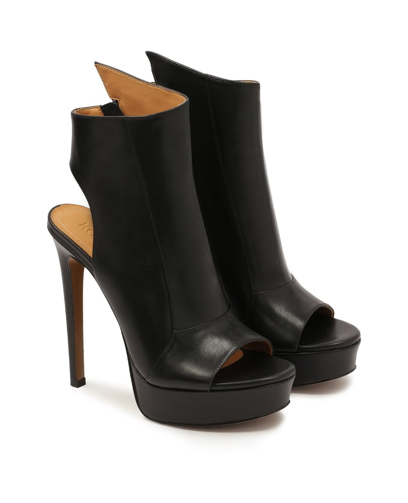 Kazar-Peep-Toe-Stiefel-mit-Plateau-schwarz
