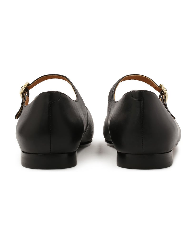 Kazar-Flache-Lederpumps-mit-Nasen-aus-Lackleder-schwarz