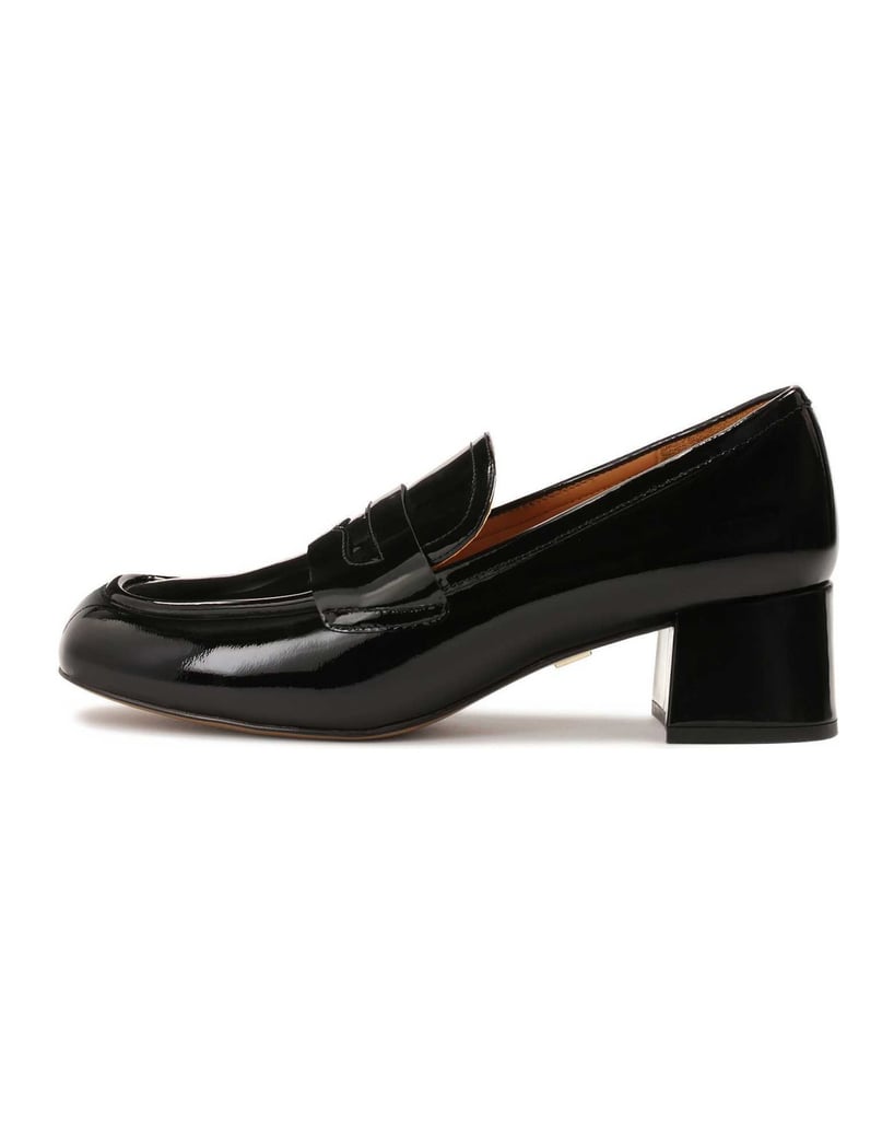 Kazar-Pumps-aus-Lackleder-mit-breitem-Absatz-schwarz