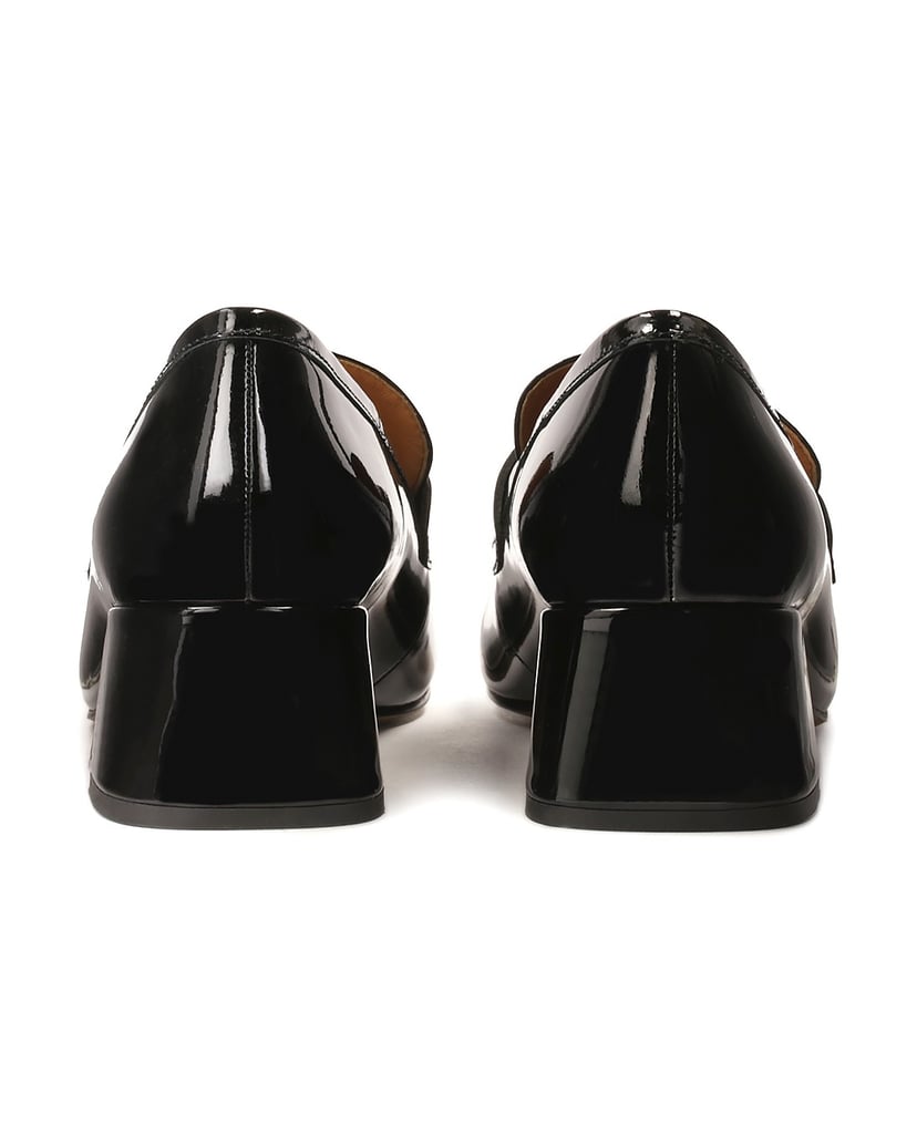 Kazar-Pumps-aus-Lackleder-mit-breitem-Absatz-schwarz