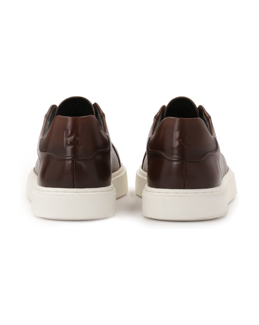 Kazar-Braune-Freizeit-Sneaker-mit-Perforationen-braun