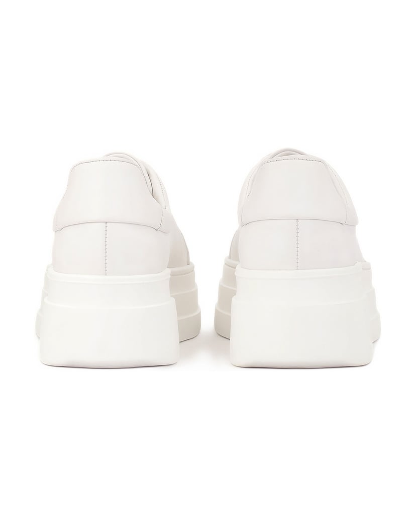 Kazar-Weiße-Leder-Sneakers-mit-dicker-Sohle-weiss