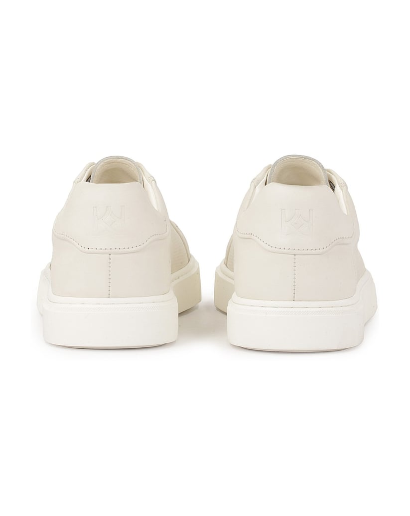 Kazar-Bequeme-Herrensneaker-mit-perforiertem-Obermaterial-weiss