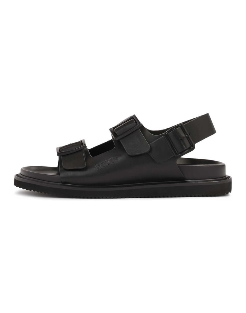 Kazar-Ledersandalen-mit-Metallschließe-schwarz