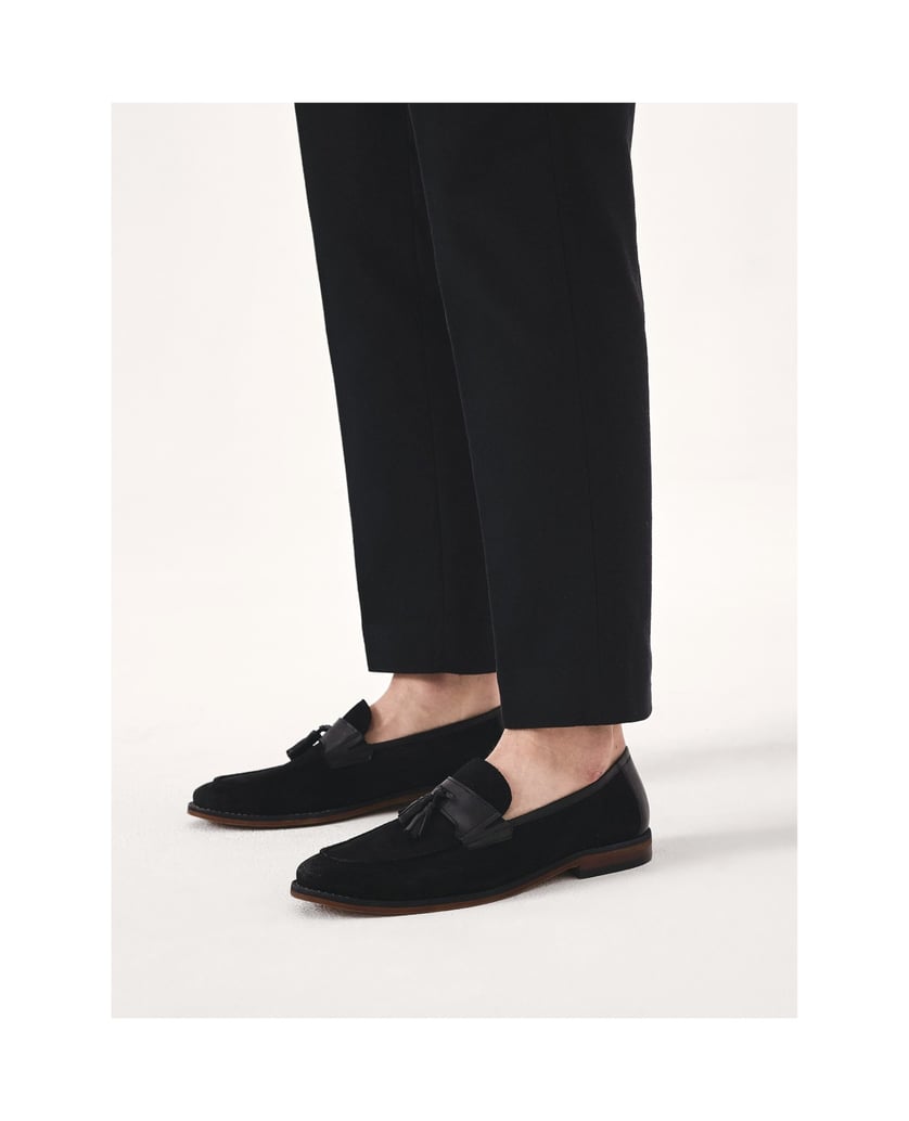 Kazar-Schwarze-Slipper-mit-einer-Clutch-schwarz