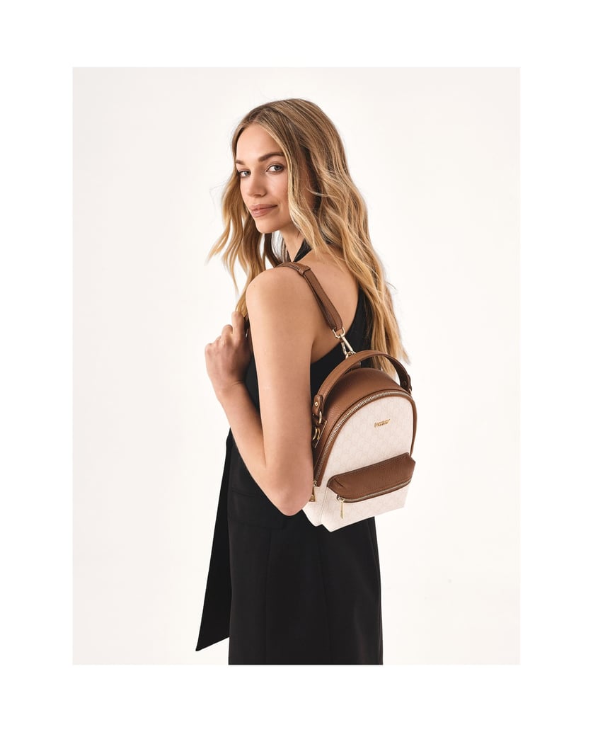 Kazar-Zweifarbiger-2-in-1-Rucksack-aus-Leder-weiss