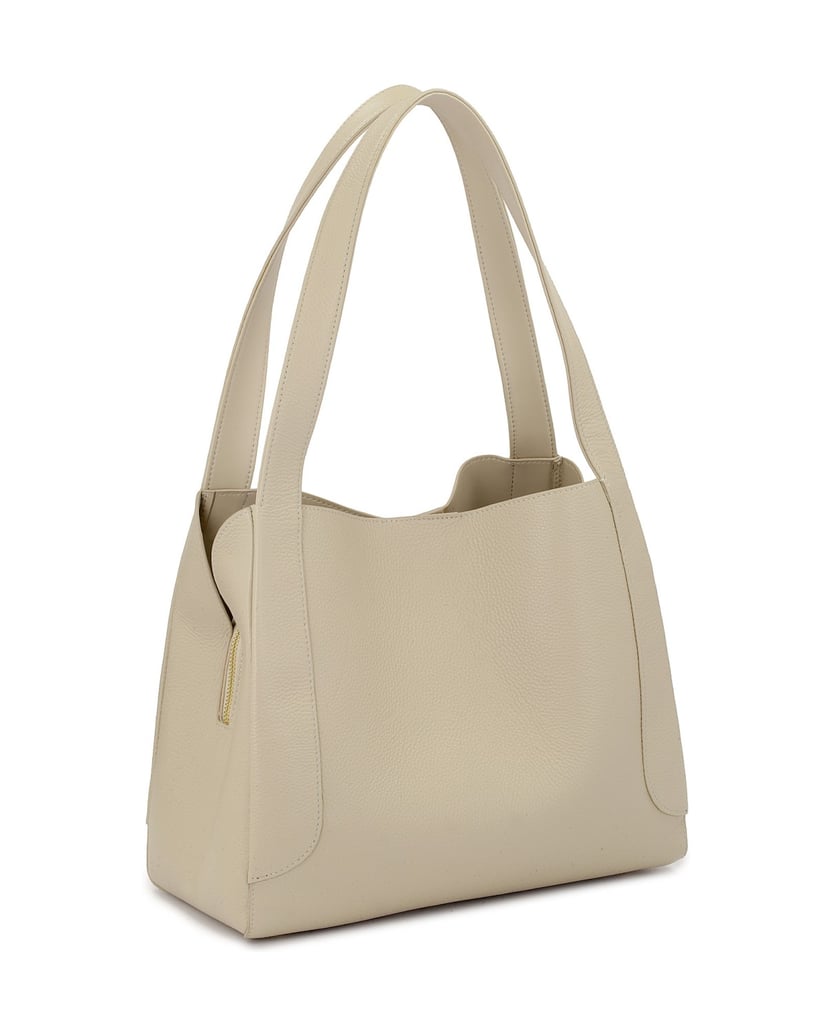 Kazar-Hellgraue-Handtasche-mit-einer-einzigartigen-Form-grau