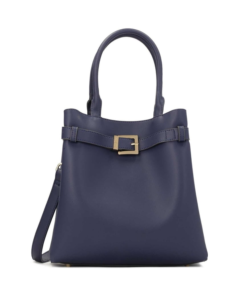 Kazar-Marineblaue-Handtasche-mit-Griffen-und-Riemen-dunkelblau