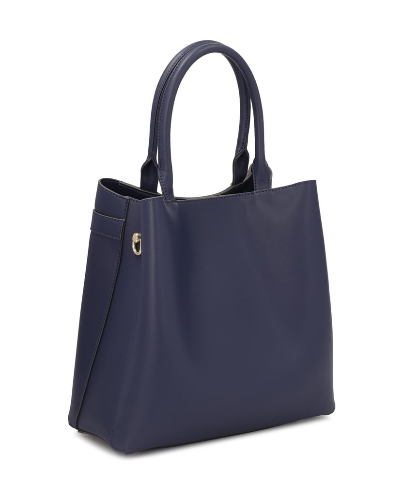 Kazar-Marineblaue-Handtasche-mit-Griffen-und-Riemen-dunkelblau