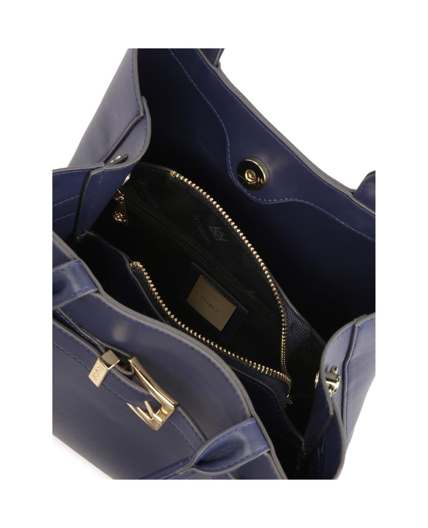 Kazar-Marineblaue-Handtasche-mit-Griffen-und-Riemen-dunkelblau