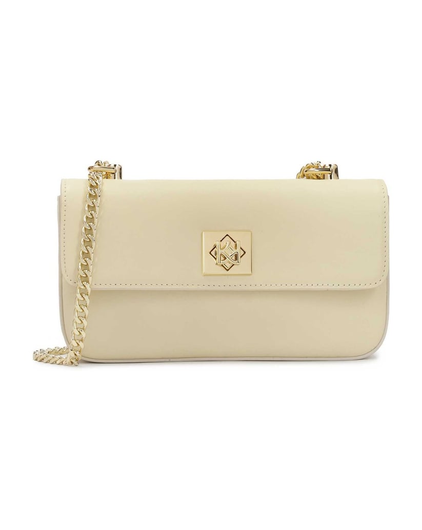 Kazar-Cremefarbene-steife-Kettenhandtasche-weiss