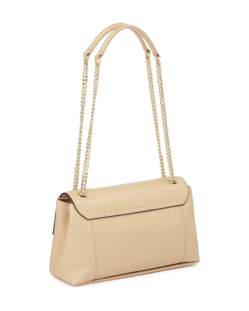 Kazar-Beige-Handtasche-mit-Klappe-beige