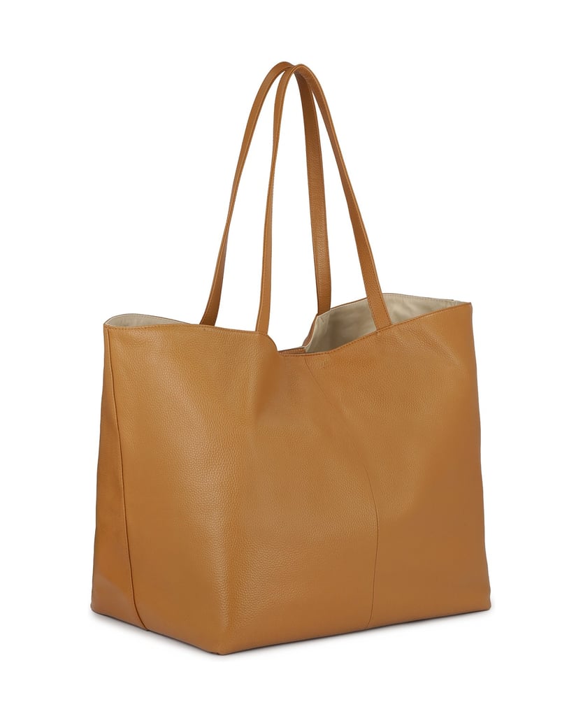 Kazar-Hellbraune-XXL-Tasche-mit-Etui-camel
