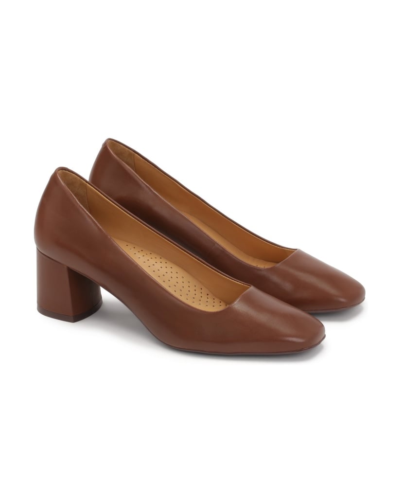 Kazar-Klassische-braune-Pumps-mit-eckiger-Nase-braun