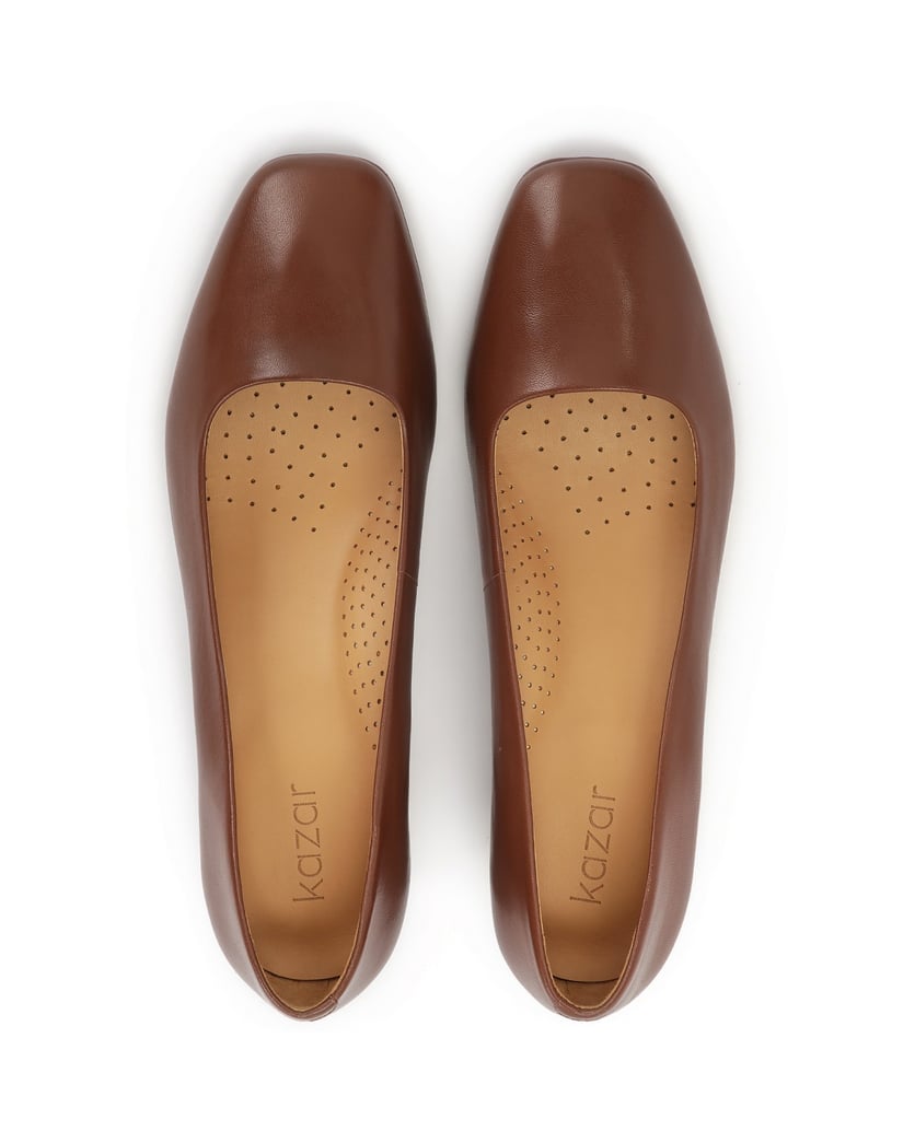 Kazar-Klassische-braune-Pumps-mit-eckiger-Nase-braun