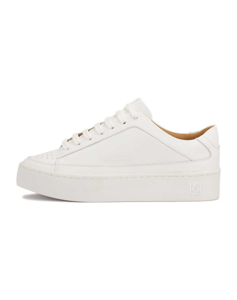 Kazar-Weiße-Turnschuhe-mit-Perforation-an-der-Nase-weiss