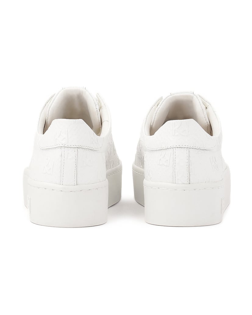Kazar-Weiße-Turnschuhe-mit-geprägten-KAZAR-Monogrammen-weiss