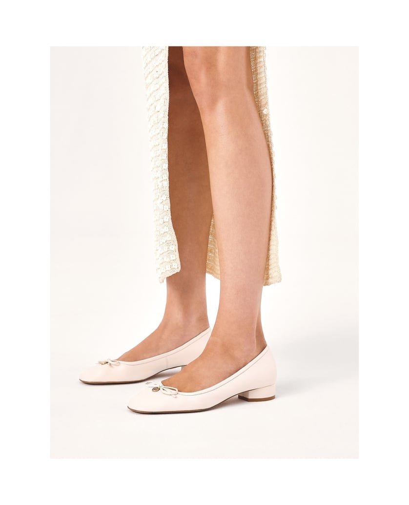 Kazar-Weiße-Pumps-aus-Leder-mit-niedrigen-Absätzen-weiss