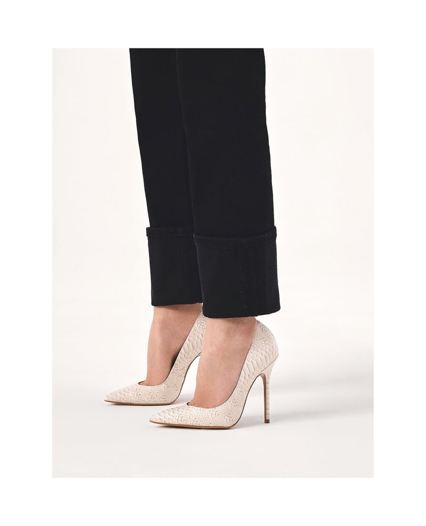 Kazar-Elegante-Pumps-mit-geprägtem-Muster-weiss
