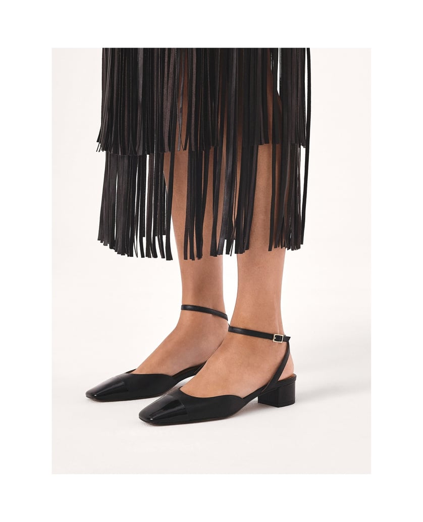 Kazar-Schwarze-Pumps-mit-Wickelriemen-am-Knöchel-schwarz