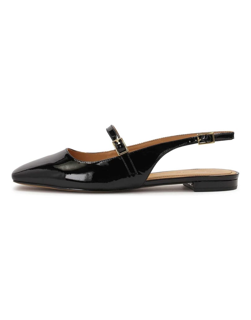 Kazar-Flache-Pumps-aus-Lackleder-mit-ausgestelltem-Absatz-schwarz